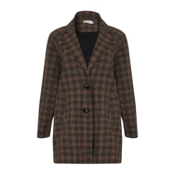 zoe kratzmann Coats|Transit Coat-Toasted Check