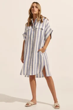 zoe kratzmann Dresses|Troppo Dress-Wide Ocean