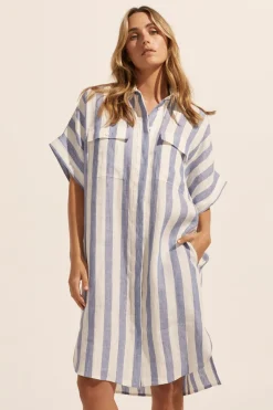 zoe kratzmann Dresses|Troppo Dress-Wide Ocean