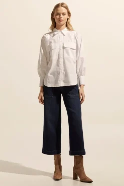 zoe kratzmann Tops|Underpin Top-Porcelain