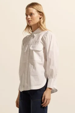 zoe kratzmann Tops|Underpin Top-Porcelain
