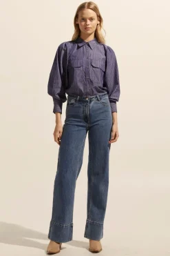 zoe kratzmann Tops|Underpin Top-Yale Stripe