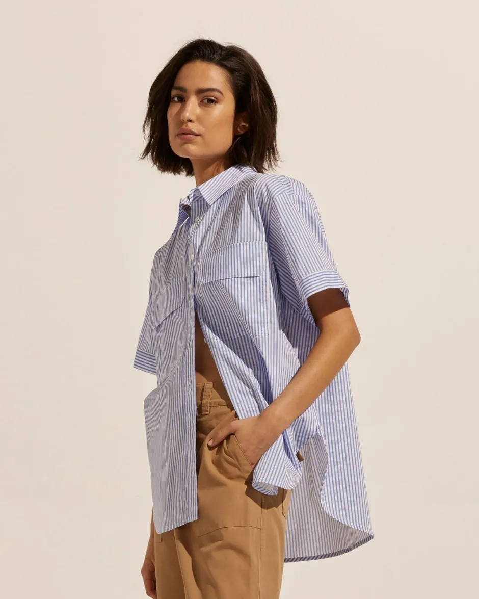 zoe kratzmann Tops|Unite Top-Ocean Stripe