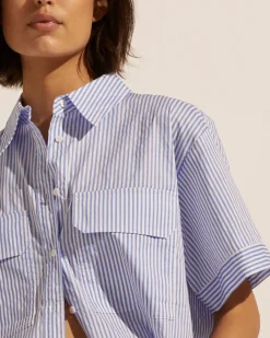 zoe kratzmann Tops|Unite Top-Ocean Stripe