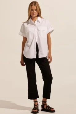 zoe kratzmann Tops|Unite Top-Porcelain