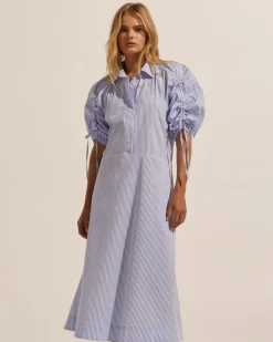 zoe kratzmann Dresses|Urge Dress-Ocean Stripe