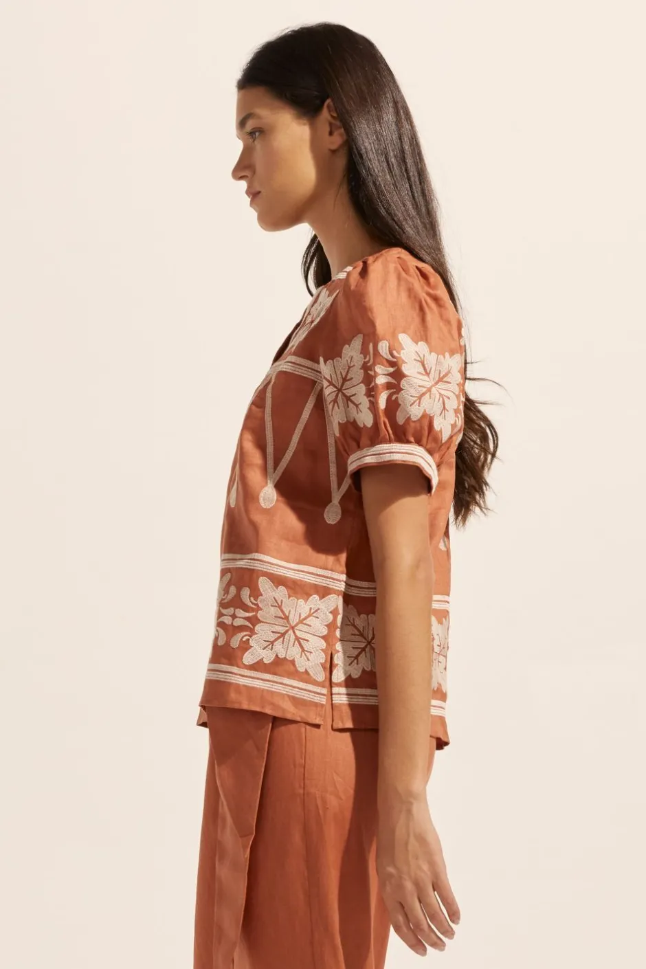 zoe kratzmann Tops|Venture Top-Ginger Embroid