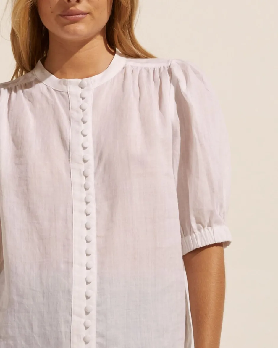 zoe kratzmann Tops|Virtue Top-Porcelain